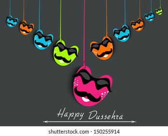 Indian festival Happy Dussehra background. 