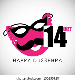 Indian festival Happy Dussehra background. 