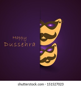 Indian festival Happy Dussehra background.