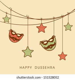 Indian festival Happy Dussehra Background. 