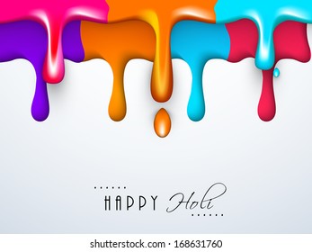 Indian festival Happy Holi celebration concept with colorful splash. 