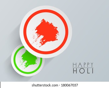 Indian festival Happy Holi celebrations concept with colours