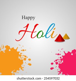 Indian festival Happy Holi celebrations colourful background.