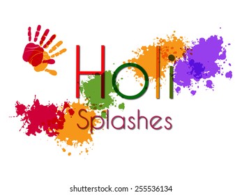 Indian festival Happy Holi celebrations colourful background.