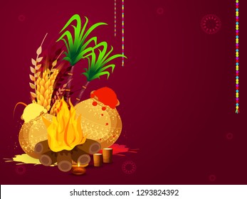 Indian Festival Of Happy Holi colorful Background Illustration.