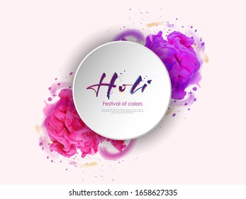 Indian Festival Of Happy Holi colorful Background