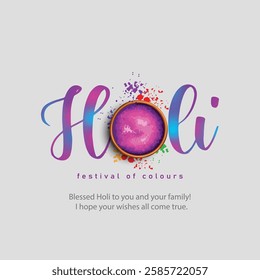 Indian festival happy Holi with colorful background. abstract vector illustration design 