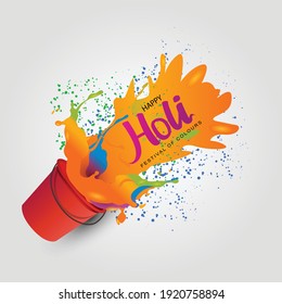 Indian festival happy holy colorful poster, banner background. vector illustration background
