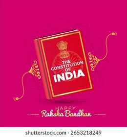 Indian festival Happy Raksha Bandhan or Rakhi concept.