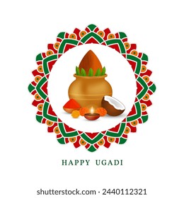 Festival indio feliz celebración ugadi ilustración tradicional