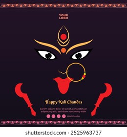 indische Festival Kali Chaudas Vorlage der Göttin Kali Maa von Naraka Chaturdashi