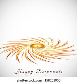 Indian festival of lights, Happy Deepawali background with colorful explosion from firecracker on abstract grey background. 