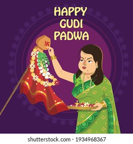 Indian Festival and Marathi New Year Gudi Padwa .
