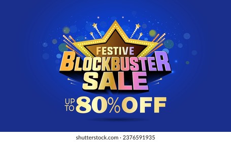 Festival Indio Navratri, Diwali y dhanteras Sale antecedentes. Venta festiva de cigalas, hasta un 80% de descuento en el diseño de vectores 3D.