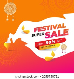 Indian Festival Offer Background Design Layout Template