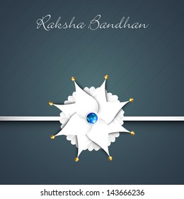 Indian festival Raksha Bandhan background with beautiful rakhi.
