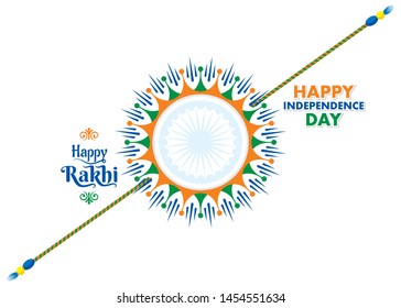 indian festival Raksha Bandhan and Happy independence day india sale banner concept.