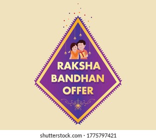 Indian Festival Raksha Bandhan Offer Unit Vector