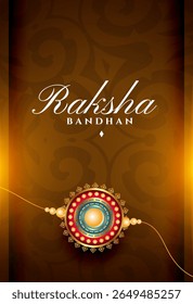 indian festive brother sister raksha bandhan post vector