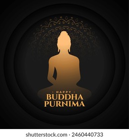 buddha purnima o vesak día festivo indio Vector de diseño de fondo