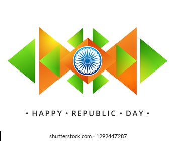 Indian flag with abstract