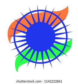 Indian flag art.