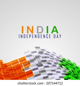  Indian Flag background Abstract for India Independence Day. Eps10