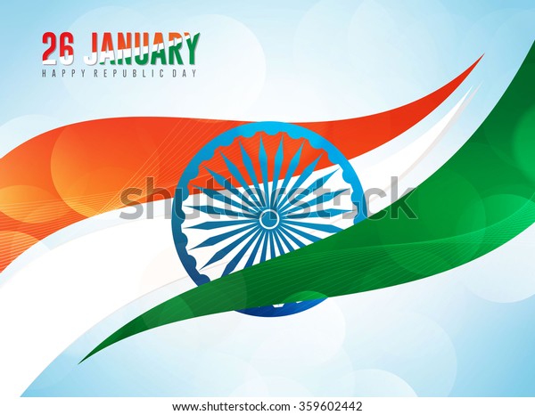 Indian Flag Background Ashok Chakra On Stock Vector (Royalty Free ...