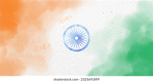 Indian flag background. Independence day of India Tricolor flag, website banner, poster, greeting card and template design.