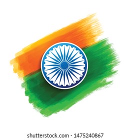 Indian Flag in brush patch