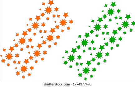 patrón de nube de estrella de color de bandera india para fondo web.