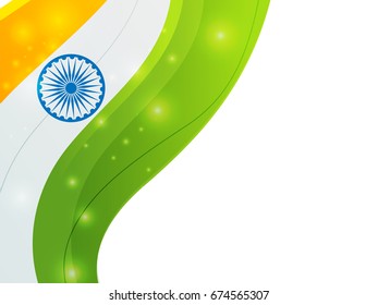 Indian Flag colors background for Independence Day and Republic Day celebration.