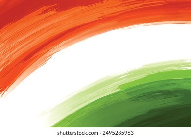 Colores de la bandera india como fondo diseño independiente de la onda del día