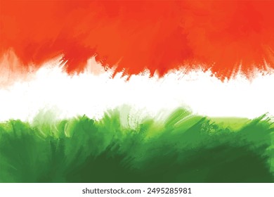 Colores de la bandera india como fondo diseño independiente de la onda del día