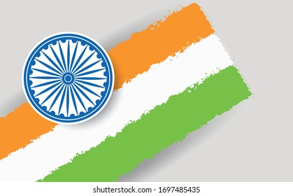 fondo del concepto de bandera india para el día de la república