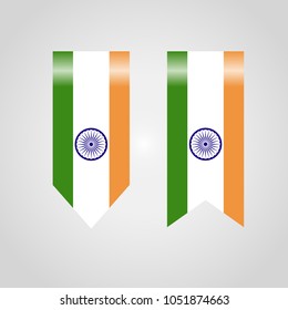 Indian flag design with a creative design vector 
