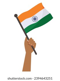 indian flag design vector isolated