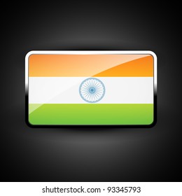 indian flag icon vector design