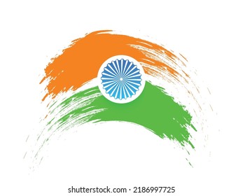 Indian Flag Illustration Banner Header Card Stock Vector (Royalty Free ...