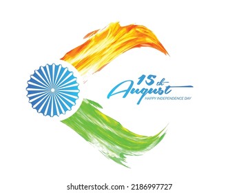 Indian flag illustration for banner, header, card. website etc.