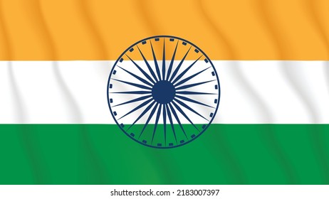 Bandera india para el día de la independencia india