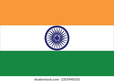 Indian  flag - India flag  Flat - indian flag vector