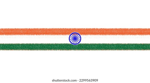 Indian flag and logo background and text space