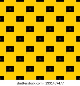 Indian flag pattern seamless vector repeat geometric yellow for any design
