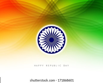Indian flag theme background for Republic day and Independence day. vector illustration