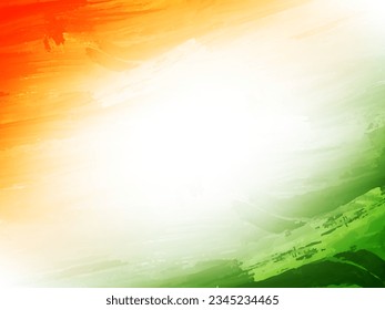 Indian flag theme Independence day 15th august celebration background vector