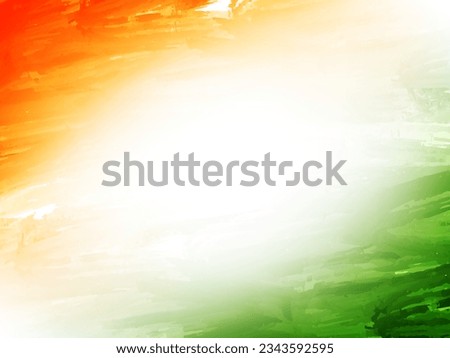 Indian flag theme Independence day 15th august celebration background vector