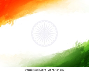 Indian flag theme tricolor 26th january Republic day background vector