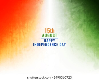 Indian flag theme tricolor background for Independence day vector