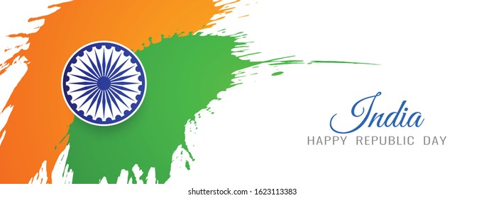 Indian Flag Theme Tricolor Elegant Background Stock Vector (Royalty ...